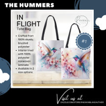 Bolsa Tote Hummers in Flight #1