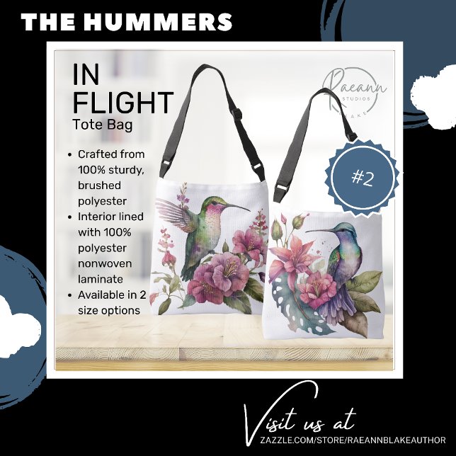 Bolsa Tote Hummers in Flight #2 (Criador carregado)