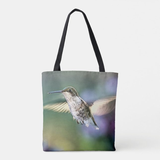 Bolsa Tote Hummingbird Voando (Verso)
