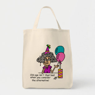 Bolsa Tote Humor de Alternativo de Aniversário