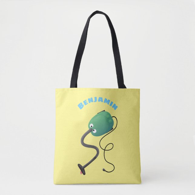 Bolsa Tote Humor de desenho animado de aspirador (Frente)