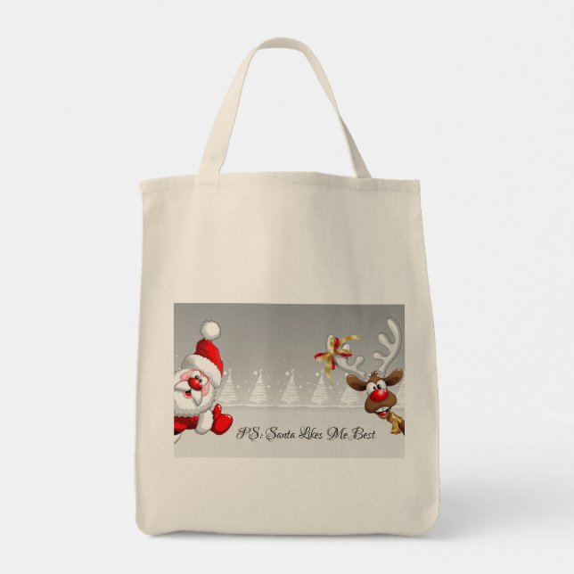 Bolsa Tote Humor de Natal (Verso)