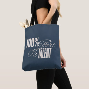 Bolsa Tote Humor Medido Esforço vs Talento