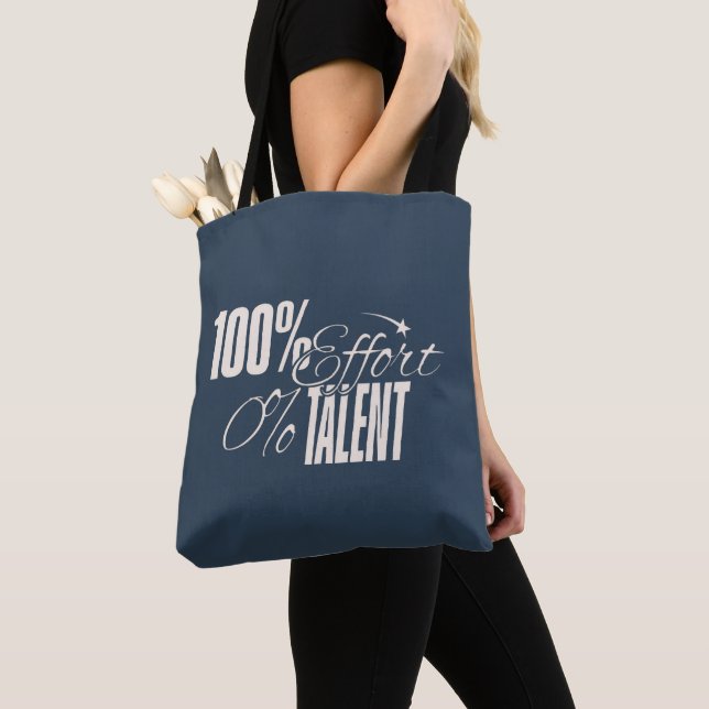 Bolsa Tote Humor Medido | Esforço vs Talento (Close Up)