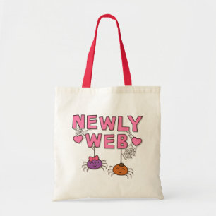 Bolsa Tote Humor Recém Teia Aranhas Recém Casados Saco de Pun