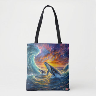 Bolsa Tote Humpbacks no espaço Design por Rich AMeN Gill