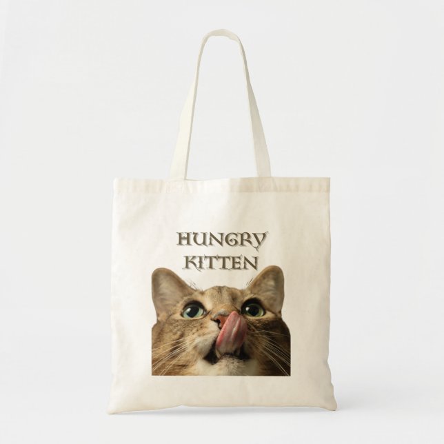 BOLSA TOTE HUNGRY　KITTEN (Frente)