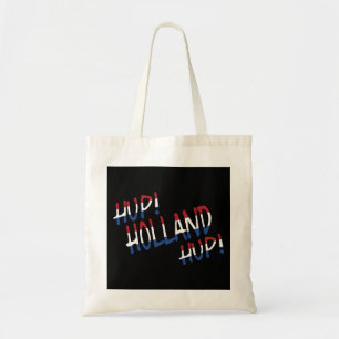 Bolsa Tote Hup Holland Hup sobreposta na bandeira NLD em bk b