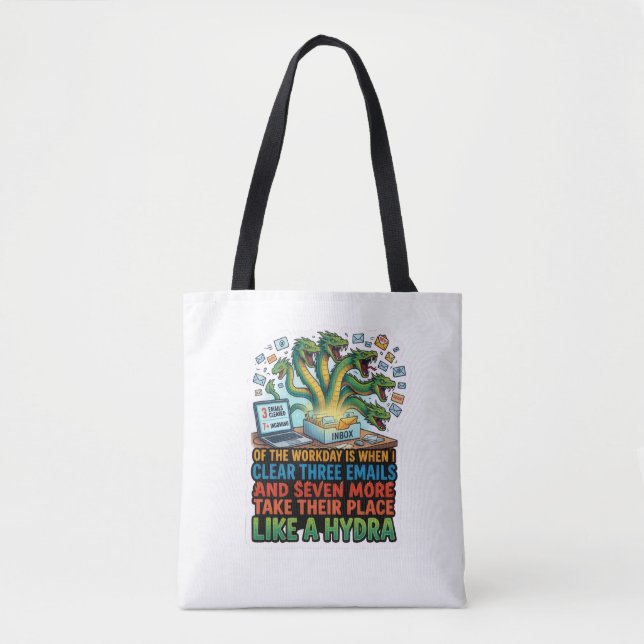 Bolsa Tote Hydra de Email Engraçado   (Frente)