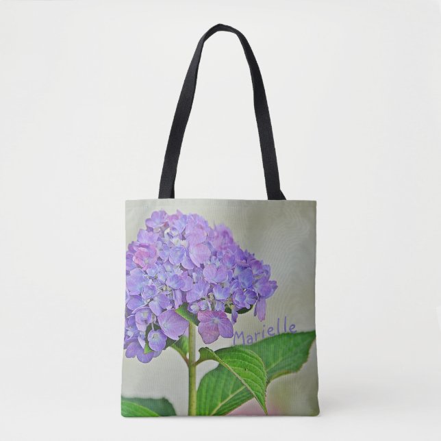 Bolsa Tote Hydrangea Blossom Personalizado (Frente)