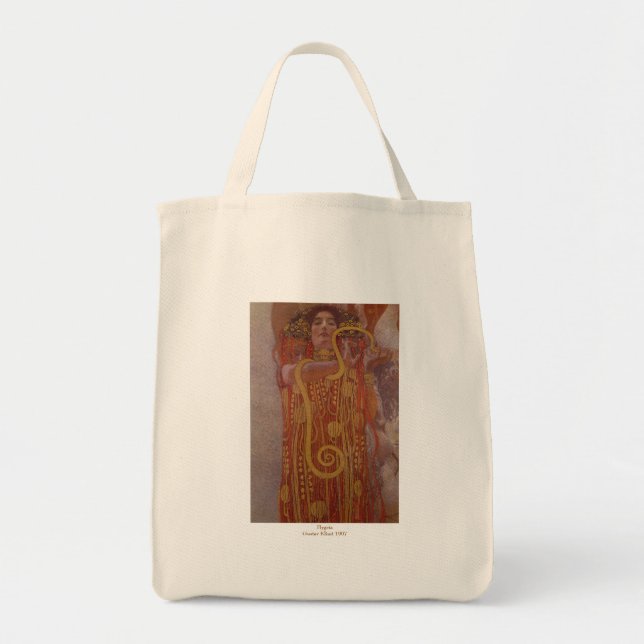 Bolsa Tote Hygeia por Gustavo Klimt (Frente)