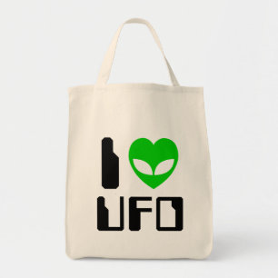 Bolsa Tote I Alienígena Heart UFO