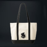 Bolsa Tote I Can't Even Right Meow<br><div class="desc">Introducing Binx... This humorous image features a black-and-white tuxedo cat curled up with one paw dramatically covering his face, as if he has completely given up on the day. With his head tucked down and eyes hidden, the cat looks adorably fed up—like he just heard the most ridiculous thing imaginable...</div>