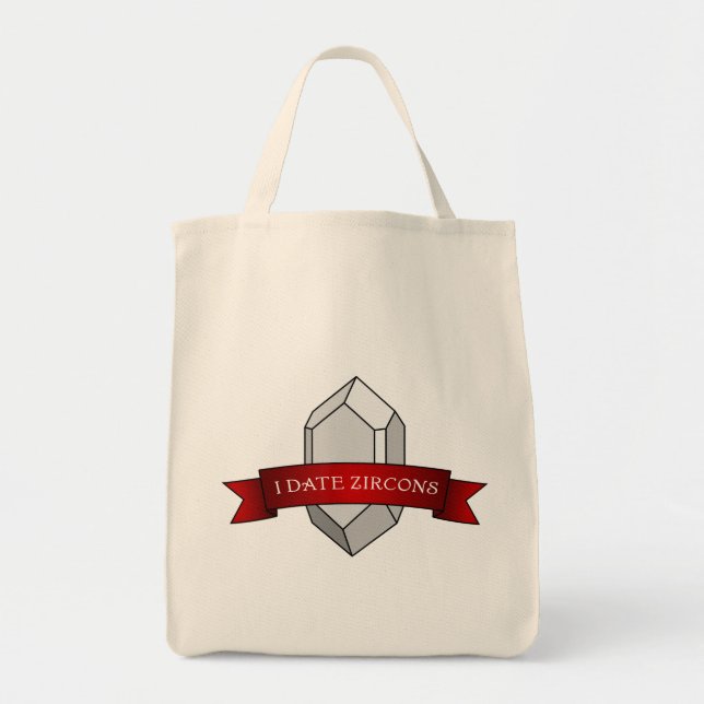 Bolsa Tote I Date Zircons Banner - Geologia (Frente)
