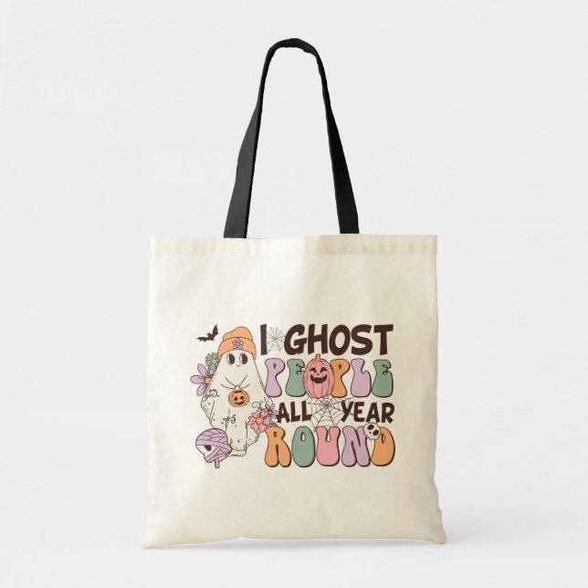 Bolsa Tote I Ghost Pessoas Halloween (Frente)