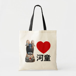 Bolsa Tote I Heart 河 Kappa 童