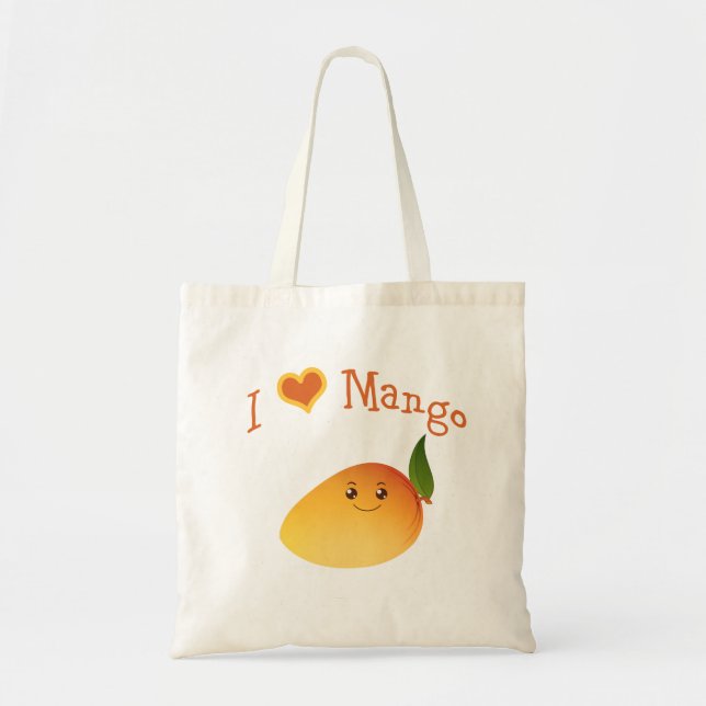 Bolsa Tote I Heart (amor) Mango (Frente)