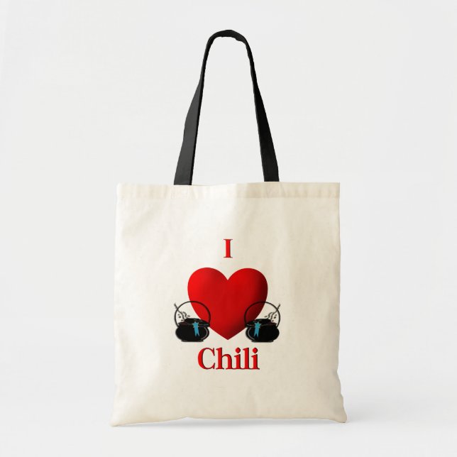 Bolsa Tote I Heart Chili (Frente)