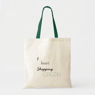 Bolsa Tote "I Heart Comprando Verde" Tote Bag/Bolsa de compra