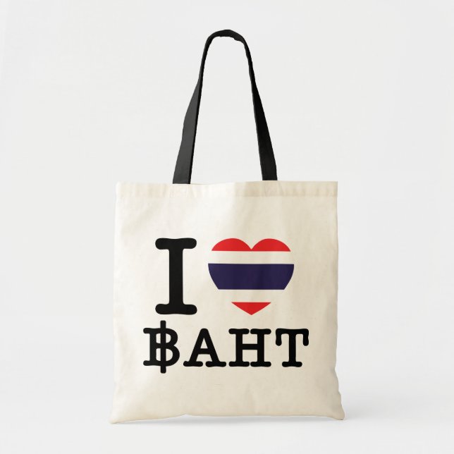Bolsa Tote I Heart (Love) Baht (Frente)