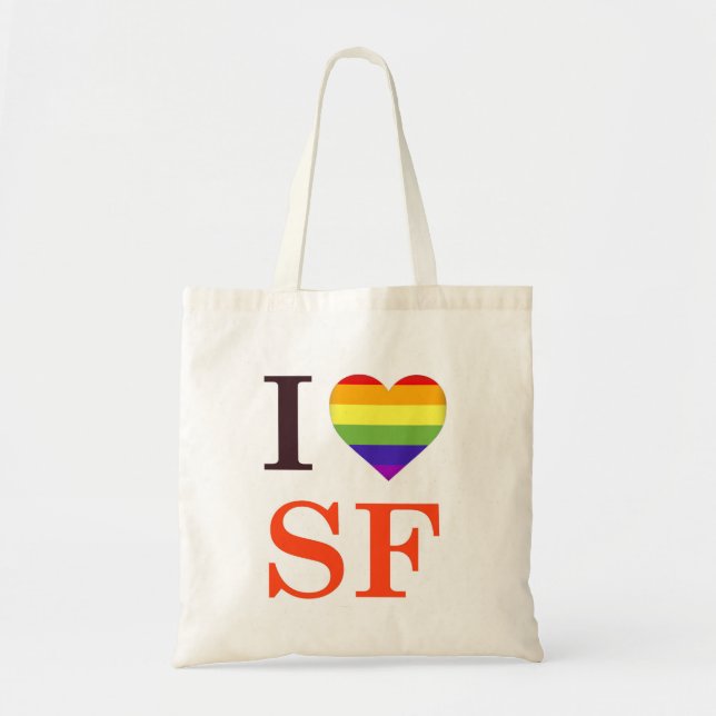 Bolsa Tote I Heart Love São Francisco (Frente)