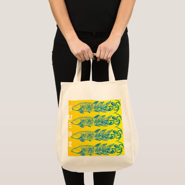Bolsa Tote I Heart Sushi (Frente (produto))