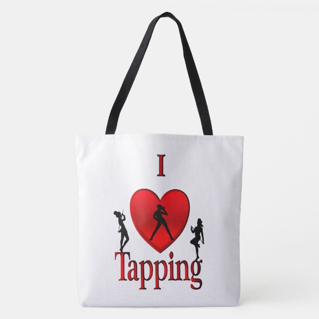 Bolsa Tote I Heart Tap Dance (Frente)