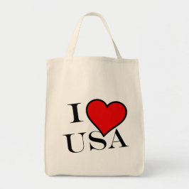 Bolsa Tote I Heart USA bk gtcnt