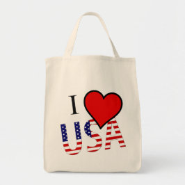 Bolsa Tote I Heart USA overlay gtcnt