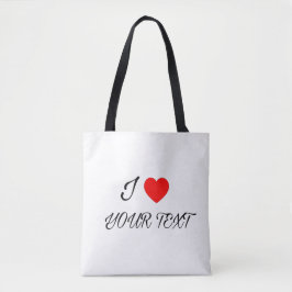 Bolsa Tote I heart your text