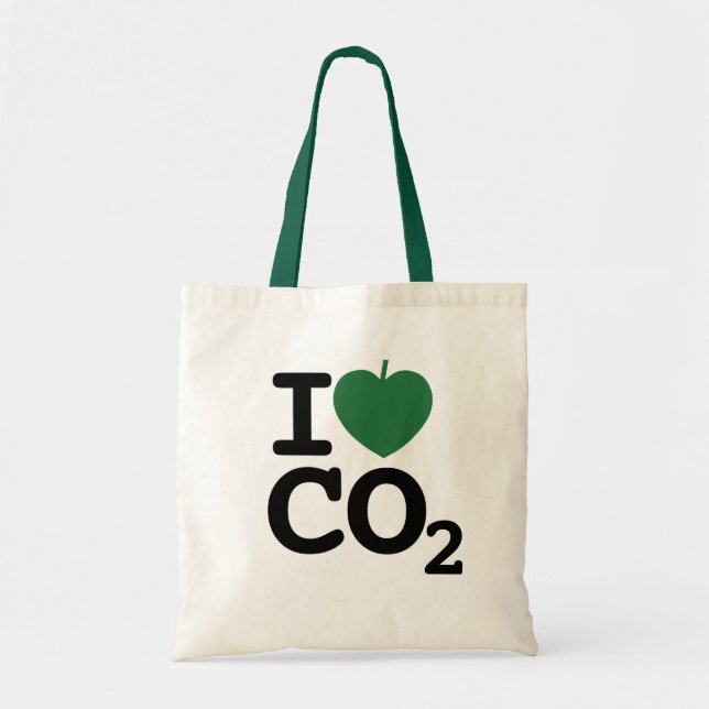 Bolsa Tote I Leaf CO2 - Eu Adoro Dióxido de Carbono (Frente)