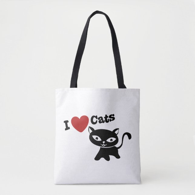 Bolsa Tote I Love Cat (Frente)