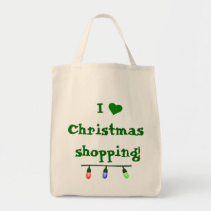 Bolsa Tote I Love (coração) Christmas Comprando