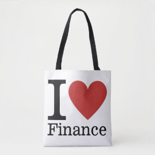 Bolsa Tote I ❤️ Love Finance - Departamento de Finanças -
