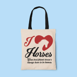 Bolsa Tote I Love/Heart Horses