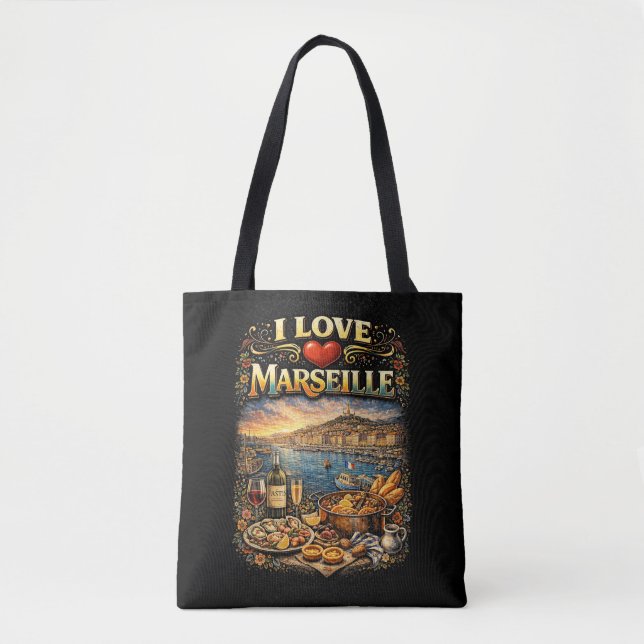 Bolsa Tote I love Marseille (Frente)