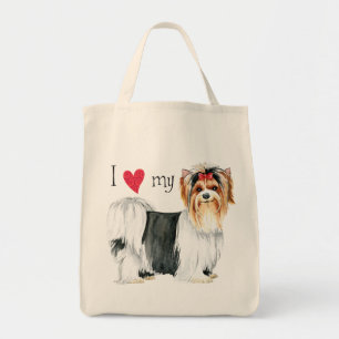 Bolsa Tote I Love my Biewer Terrier