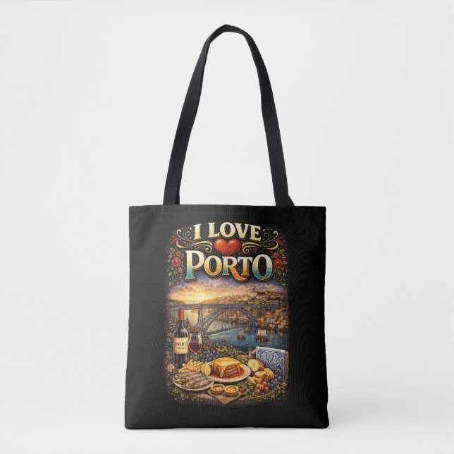 Bolsa Tote I Love Porto (Frente)