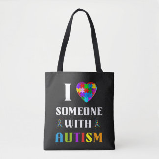 Bolsa Tote I Love Someone With Autism