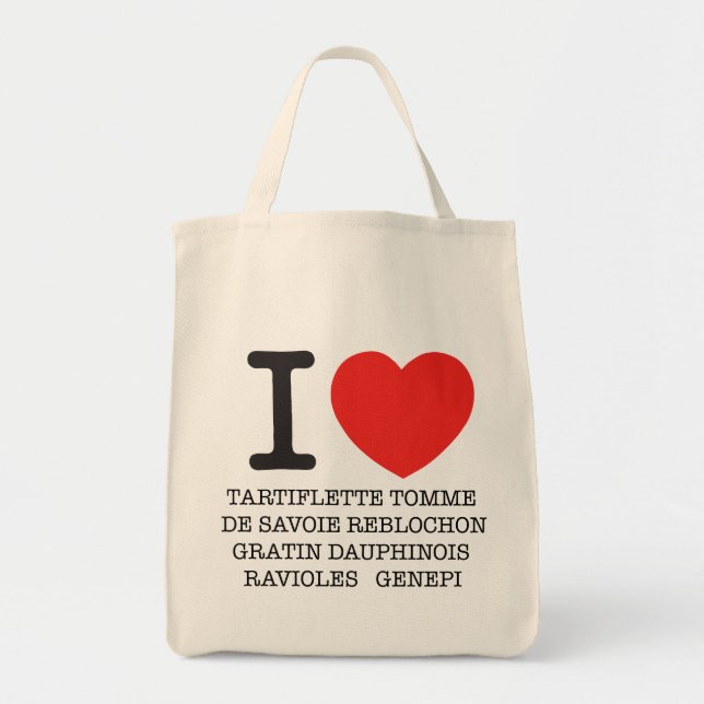 Bolsa Tote I Love Tartiflette (Frente)
