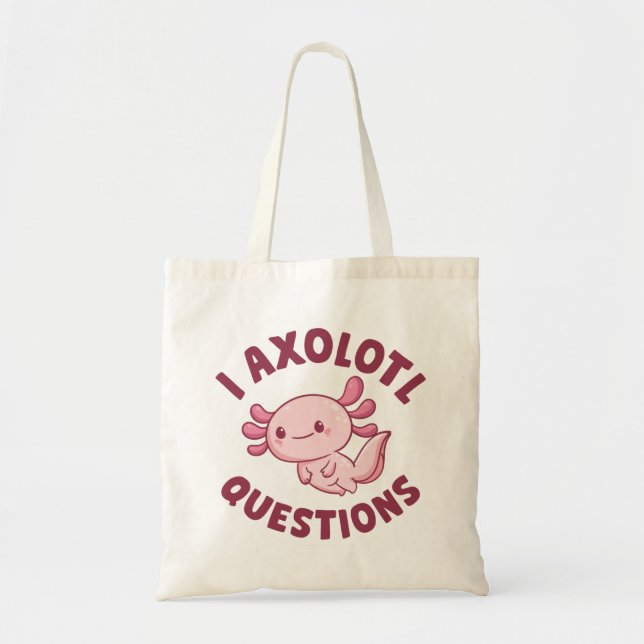 Bolsa Tote I Perguntas sobre Axolotl (Frente)