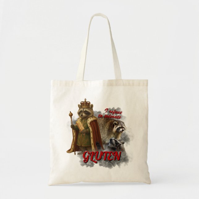 Bolsa Tote I Refuse To Tolerate Gluten funny meme bag (Frente)