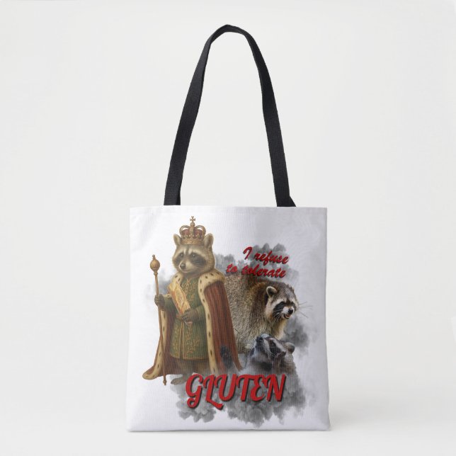 Bolsa Tote I Refuse To Tolerate Gluten funny meme bag (Frente)