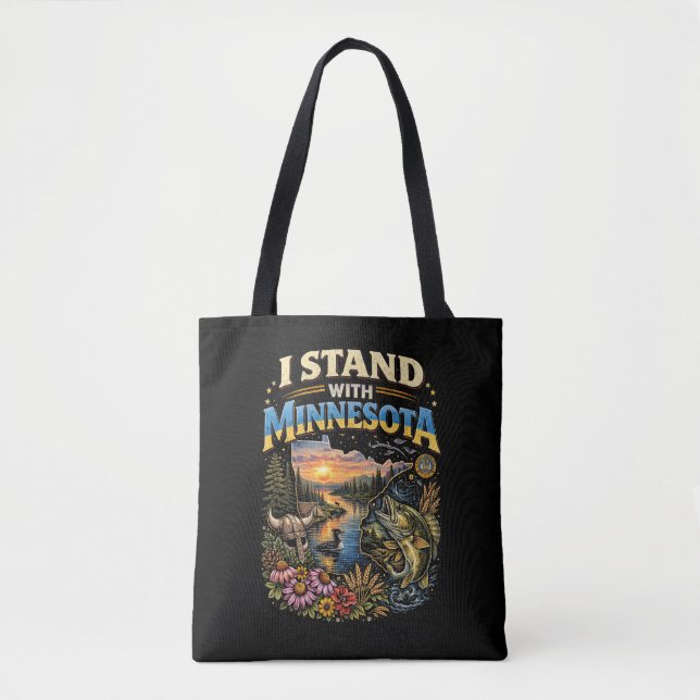 Bolsa Tote I Stand With Minnesota (Frente)