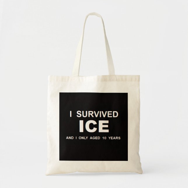 Bolsa Tote I Survived ICE  (Frente)