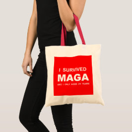 Bolsa Tote I Survived MAGA