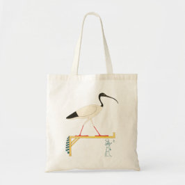 Bolsa Tote Ibis Ilustração e T-Shirt Hieroglífico