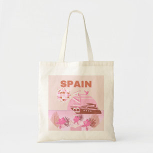Bolsa Tote Ibiza, Espanha, Arte Viagem, Arte pré-papoila, Pas
