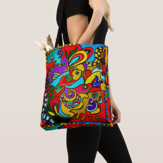 Bolsa Tote Ibiza Feliz Art schoudertas