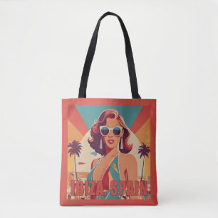 Bolsa Tote Ibiza, Poster de viagens Espanha